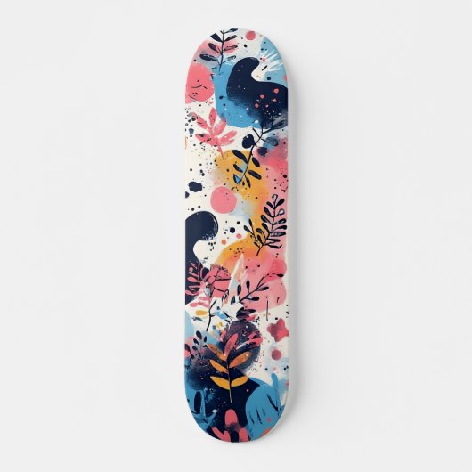 Levendig modern designer skateboard (Voorkant)