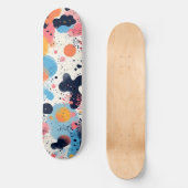 Levendig modern designer skateboard (Voorkant)
