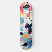 Levendig modern designer skateboard (Voorkant)