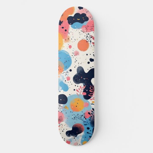 Levendig modern designer skateboard (Voorkant)