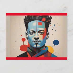 Levendig modern Man Briefkaart