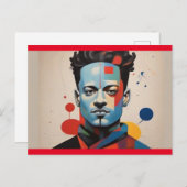 Levendig modern Man Briefkaart (Voorkant / Achterkant)