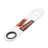 Levendig, moedig, eenvoudig, stedelijk ontwerp van speed flessenopener (Achterkant Gekanteld)