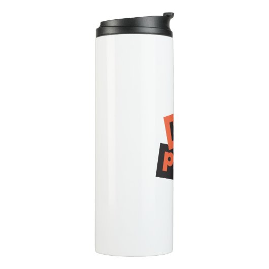 Levendig, moedig, eenvoudig, stedelijk ontwerp van thermosbeker (Gedraaid links)