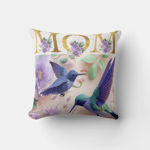 Levendig Mom Bloemen Ontwerp Kussen