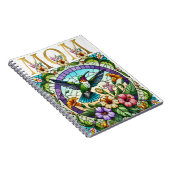 Levendig Mom Bloemen Ontwerp Notitieboek (Rechterzijde)