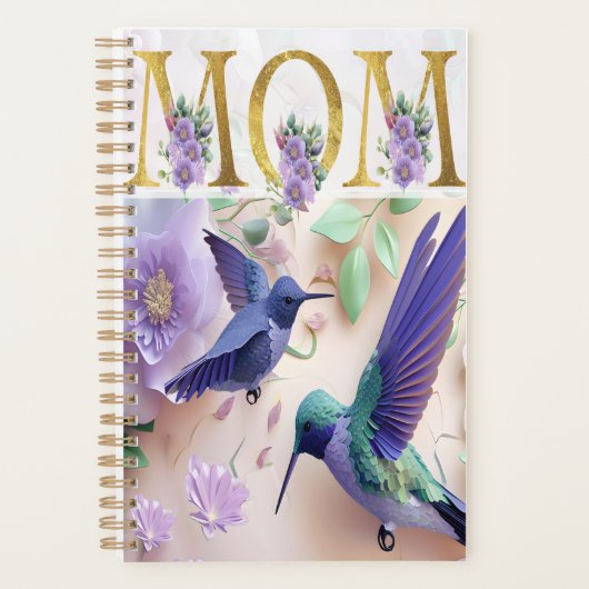 Levendig Mom Bloemen Ontwerp Planner (Voorkant)