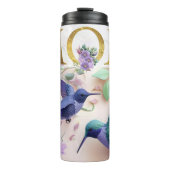 Levendig Mom Bloemen Ontwerp Thermosbeker (Voorkant)