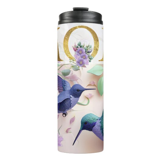 Levendig Mom Bloemen Ontwerp Thermosbeker (Voorkant)