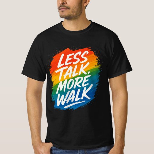 Levendig Motiverend Grafisch Ontwerp T-shirt (Voorkant)