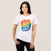 Levendig Motiverend Grafisch Ontwerp Tri-Blend Shirt (Voorkant volledig)