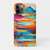 Levendig Mountain Sunset schilderij Case-Mate iPhone Case (Achterkant)