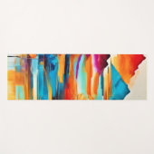 Levendig Mountain Sunset schilderij Yogamat (Voorkant (horizontaal))