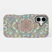 levendig mozaïek iPhone 16 hoesje (Achterkant horizontaal)