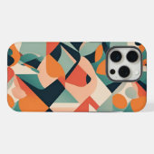 Levendig mozaïek iPhone hoesje (Achterkant horizontaal)