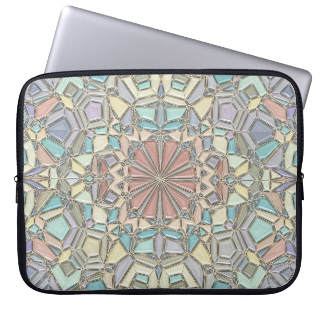 levendig mozaïek laptop sleeve (Voorkant)