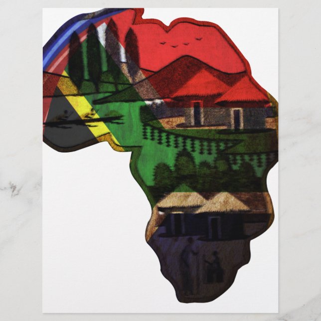Levendig mozaïek van Afrika: decoratieve patroonku (Voorkant)