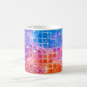 Levendig mozaïek: veelkleurige Abstracte achtergro Koffiemok (Center)