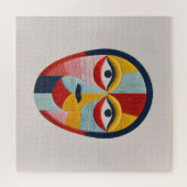 Levendig mozaïekmasker legpuzzel (Horizontaal)