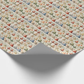 Levendig Multi-Color Kerstklokken Gift Cadeaupapier (Hoek)