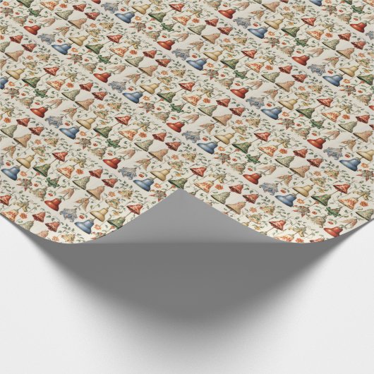 Levendig Multi-Color Kerstklokken Gift Cadeaupapier (Hoek)