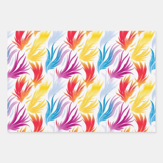 Levendig multi-gekleurd inpakpapier (Voorkant 3)