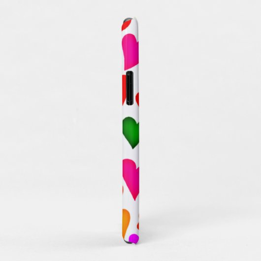 Levendig multicolor hartpatroon Case-Mate iPhone case (Achterkant/rechts)