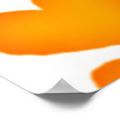 Levendig multicolor hartpatroon poster (Hoek)