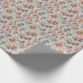 Levendig multicolor klassiek trendy patroon ontwer cadeaupapier (Hoek)