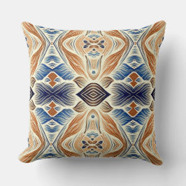 Levendig multicolor klassieke stof patroon ontwerp kussen