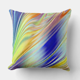 Levendig multicolor klassieke stof patroon ontwerp kussen