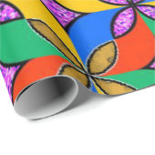 Levendig multikleur 3D ontwerp mat inpakpapier" Cadeaupapier (Rol Hoek)