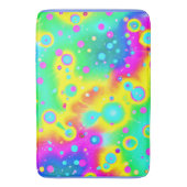 Levendig neon blaze patroon badmat (Voorkant Verticaal)