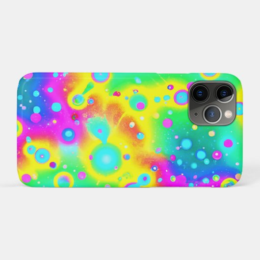 Levendig neon blaze patroon Case-Mate iPhone case (Achterkant (horizontaal))
