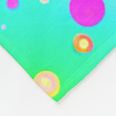 Levendig neon blaze patroon fleece deken (Hoek)