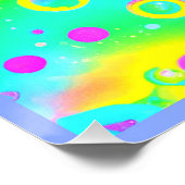 Levendig neon blaze patroon perfect poster (Hoek)