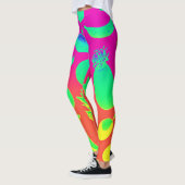 Levendig neon fruit patroon leggings (Links)