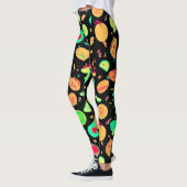 Levendig neon fruit patroon leggings (Links)