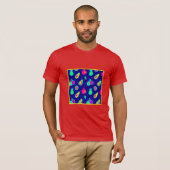 Levendig neon fruit patroon ontwerp t-shirt (Voorkant volledig)