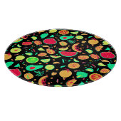Levendig neon fruit patroon snijplank (Hoek)