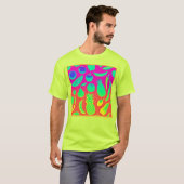 Levendig neon fruit patroon t-shirt (Voorkant volledig)