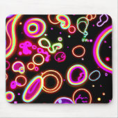 Levendig neon gloed patroon muismat (Voorkant)