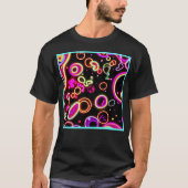 Levendig neon gloed patroon t-shirt (Voorkant)