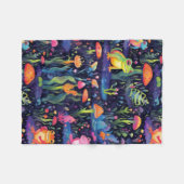 Levendig neon kikkers patroon fleece deken (Voorkant (Horizontaal))