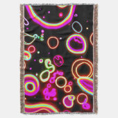 Levendig Neon Lichtpatroon Deken (Voorkant Verticaal)