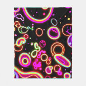 Levendig Neon Lichtpatroon Fleece Deken (Voorkant)