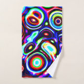 Levendig neon puls patroon bad handdoek (Handdoek)