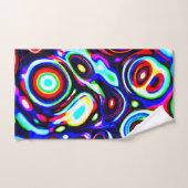Levendig neon puls patroon bad handdoek (Handdoek)