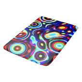 Levendig neon puls patroon badmat (Gekanteld)