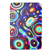 Levendig neon puls patroon badmat (Voorkant Verticaal)